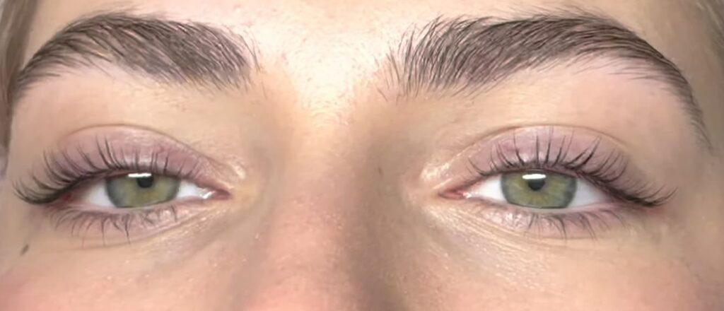 nanolash lash lift before and after